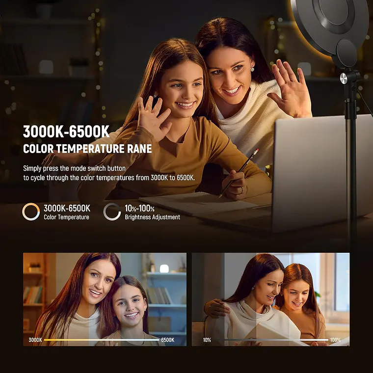 Kit de Luz Selfie Neewer R06 de 17,8 cm para Teléfonos 6