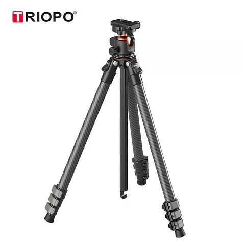 Trípode de Fibra de Carbono Triopo TS-254B+X2  Para Cámaras de Hasta 5Kg