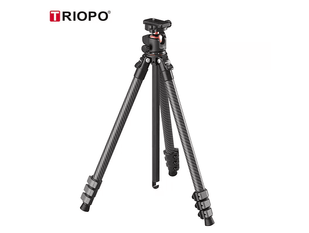 Trípode de Fibra de Carbono Triopo TS-254B+X2  Para Cámaras de Hasta 5Kg