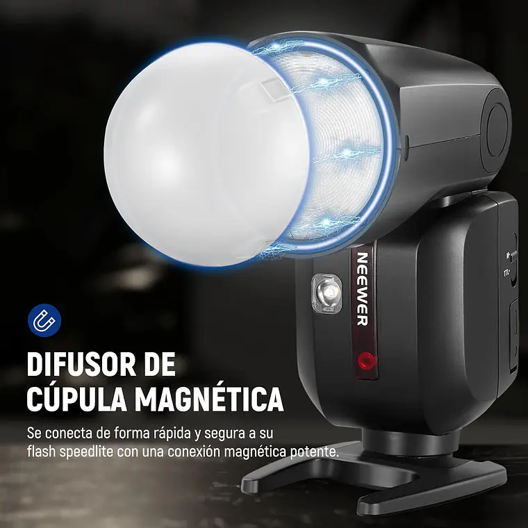 Flash Speedlite Neewer Z2-C TTL Cabezal Redondo para Canon 3
