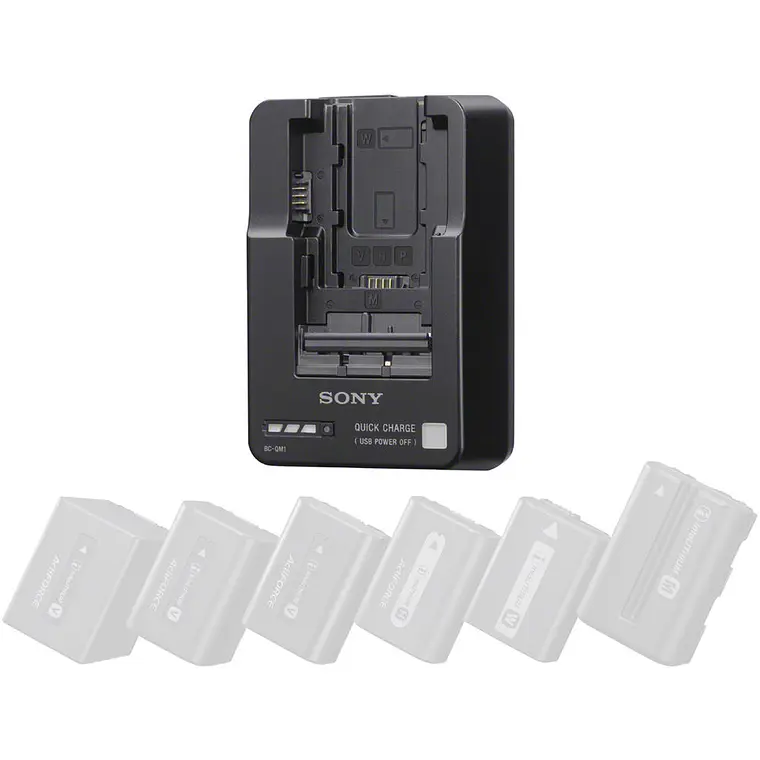 Cargador de batería Sony BC-QM1 InfoLithium 3