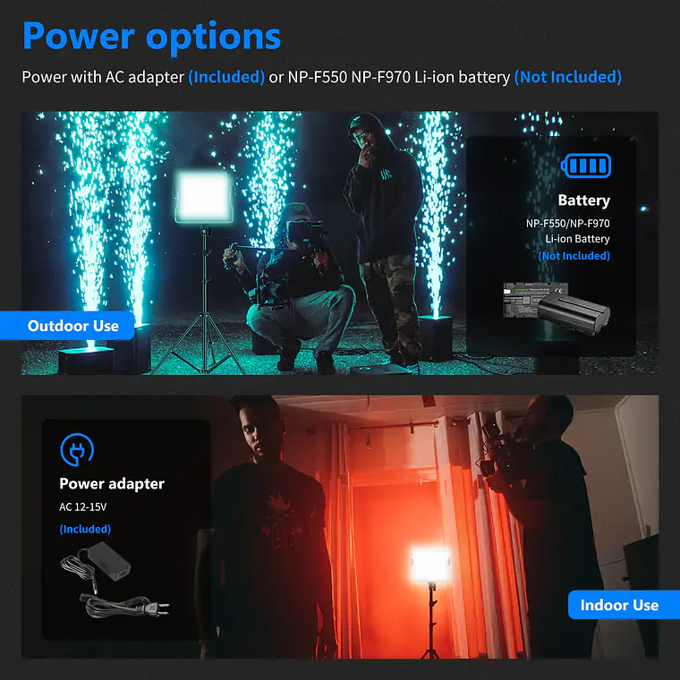Luz LED RGB Neewer 660 Pro de 50W con Control por App 7