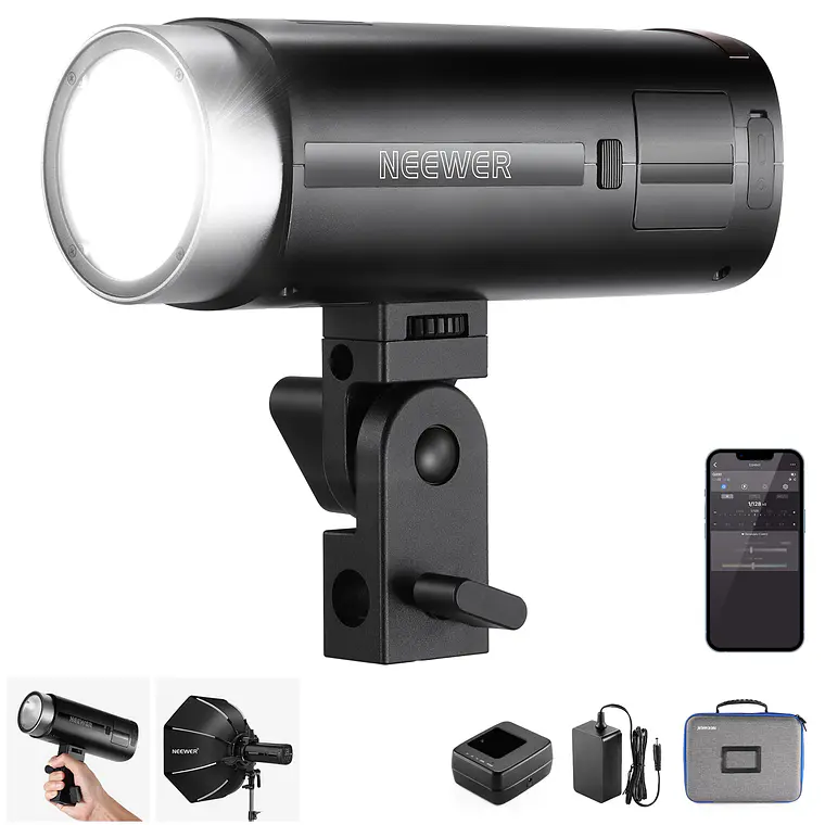 Flash para exteriores Neewer Q200 de 200 W 1