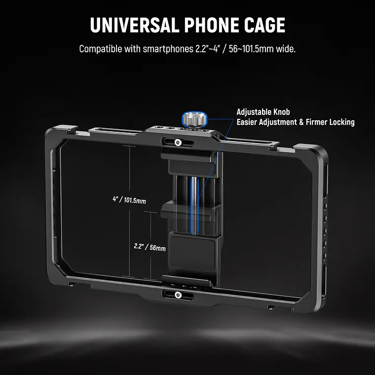 Soporte universal con jaula para teléfono Neewer PA009E 6