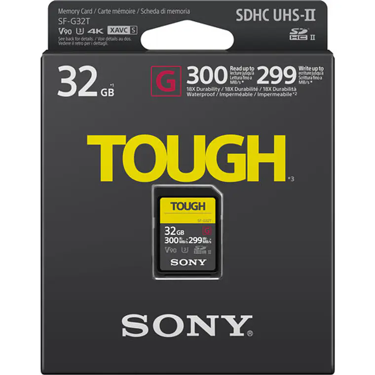 Tarjeta de memoria Sony SDHC UHS-II SF-G TOUGH Series 32 GB 3
