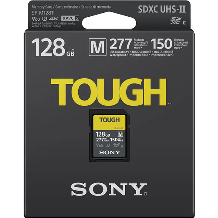 Tarjeta de memoria Sony SDXC UHS-II SF-M Tough Series 128 GB 3