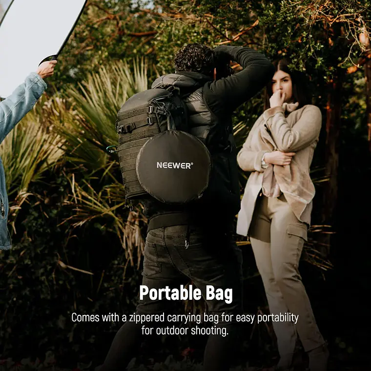 Reflector Neewer 5 en 1 Plegable de 80 cm con Asas 7