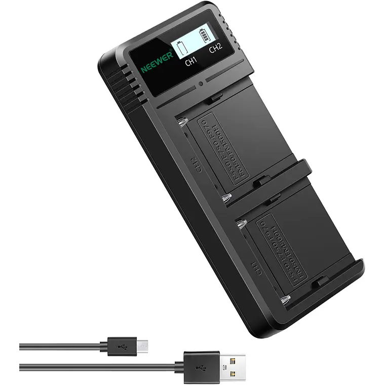 Cargador Dual USB Neewer para Baterías Sony NP-F 1