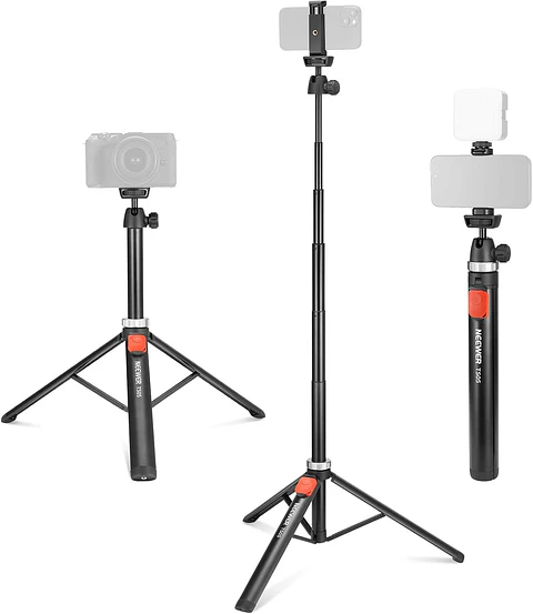 Trípode de Viaje Neewer TS05 160 cm para Teléfono y Cámara