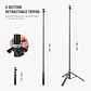 Trípode de Viaje Neewer TS05 160 cm para Teléfono y Cámara - Miniatura 3