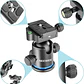 Cabezal de Bola Neewer Arca con Placa QR Azul y Negro - Miniatura 4