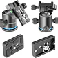 Cabezal de Bola Neewer Arca con Placa QR Azul y Negro - Miniatura 5