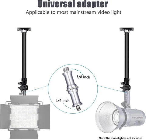 Soporte de luces para pared o techo extensible Neewet ST-WM60