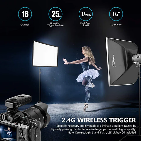 Trigger Neewer FC-16 2.4G para Flash y Cámara Sony