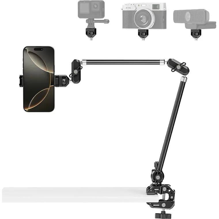 Brazo Mágico Neewer UA056 76 cm con Clamp y Soporte 1