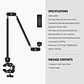 Brazo Mágico Neewer UA056 76 cm con Clamp y Soporte - Miniatura 9