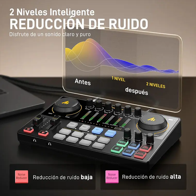 Interfaz de Audio Maonocaster AME2 Gen 2 para Podcasting 4