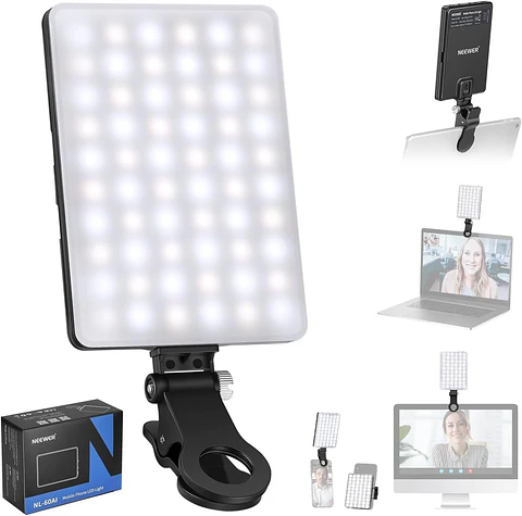 Luz LED Neewer NL-60AI con Clip para Videollamadas