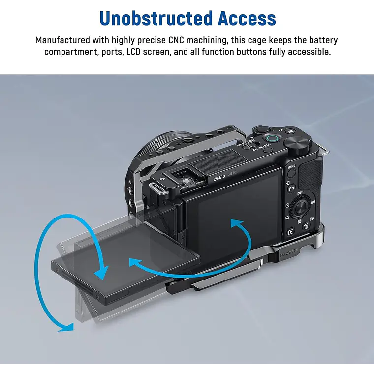 Jaula Neewer CA003S para Sony ZV-E10 con Empuñadura 4