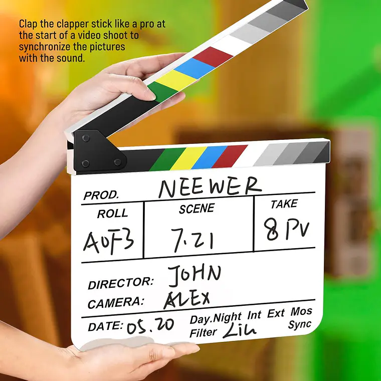 Claqueta de Director Neewer de Acrílico 8