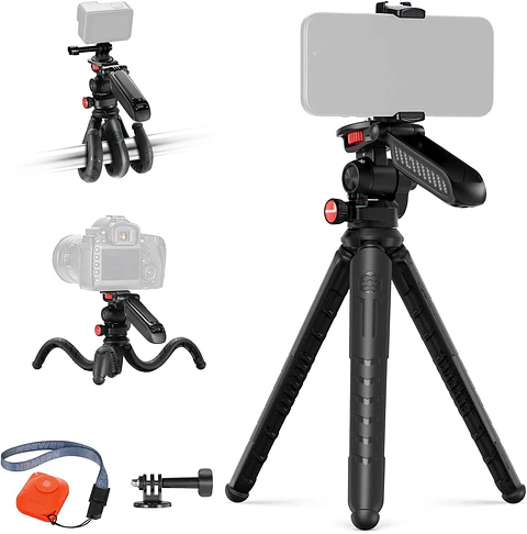 Trípode Flexible Neewer TP36 con Bola y Control Remoto