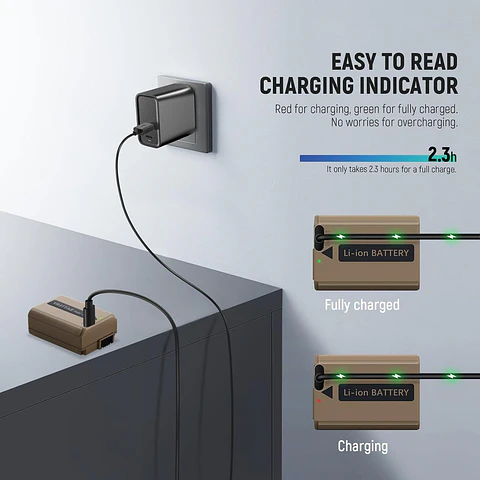 Batería Neewer TNP-FW50 1030mAh con Puerto USB-C