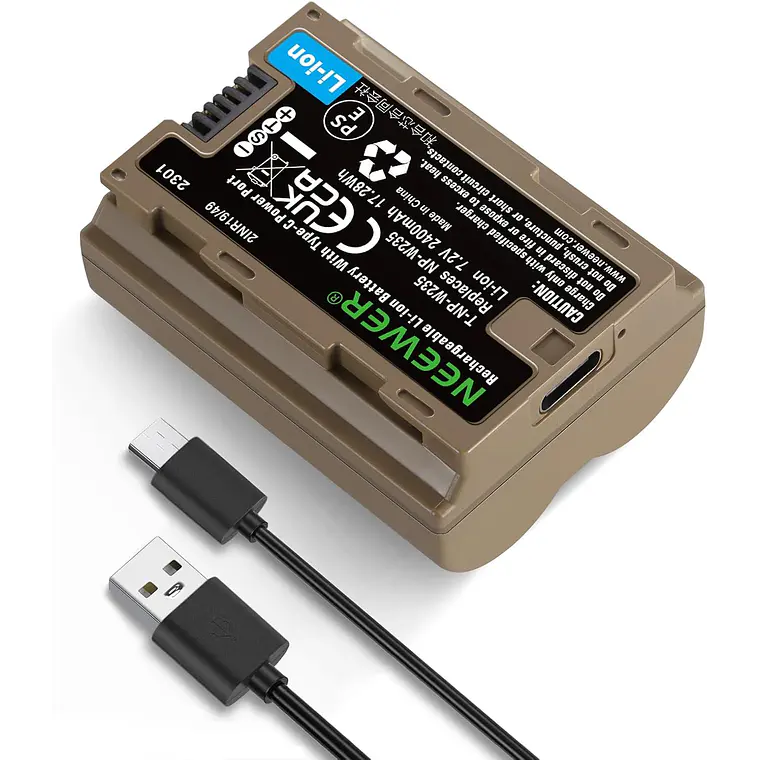Batería Neewer NP-W235 2400mAh para Fujifilm 1