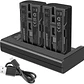 Kit 2 Baterías Neewer NP-F550 2600mAh con Cargador USB Dual - Miniatura 1
