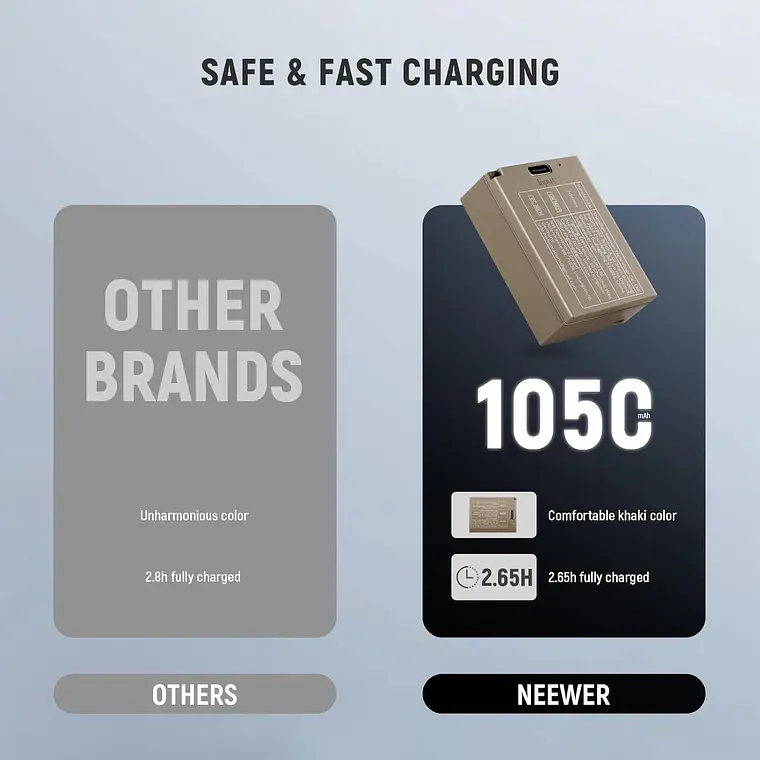 Batería Neewer TNP-W126 de 1050mAh para Fujifilm 4