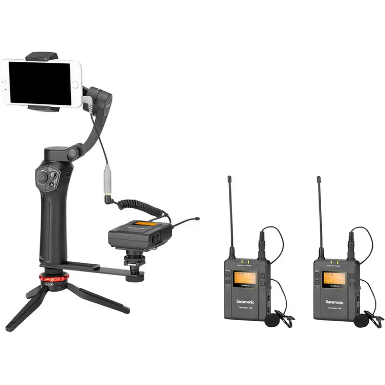 Micrófonos inalámbricos Saramonic UwMic9 Kit 2 (2 TX9 + 1 RX9) UHF 8