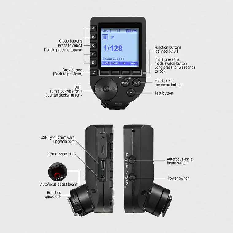 Disparador Inalámbrico TTL Neewer QPRO-C para Canon​ 9