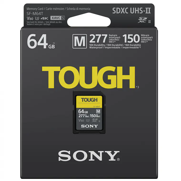 Tarjeta Sony SF-M64T Tough Series UHS-II SDXC de 64 GB 2