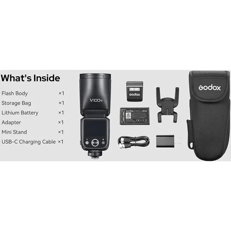Flash Godox V100 para Canon 11