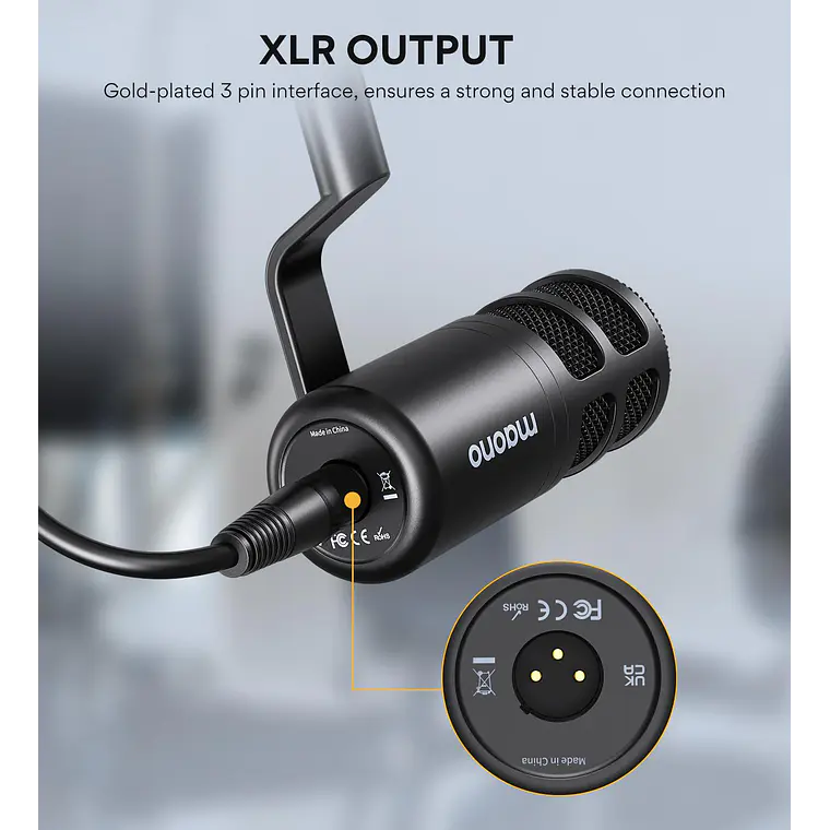 Micrófono Dinámico Maono PD100 XLR 5