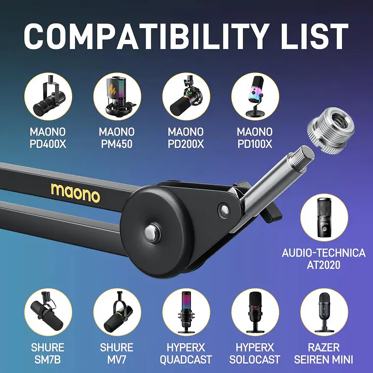 Brazo para microfono Maono BA37 5