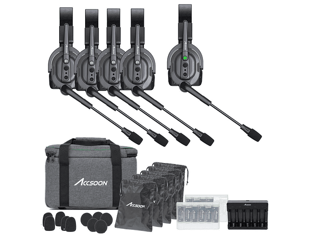 Sistema de Intercom Accsoon CoMo Wireless - 5 Usuarios