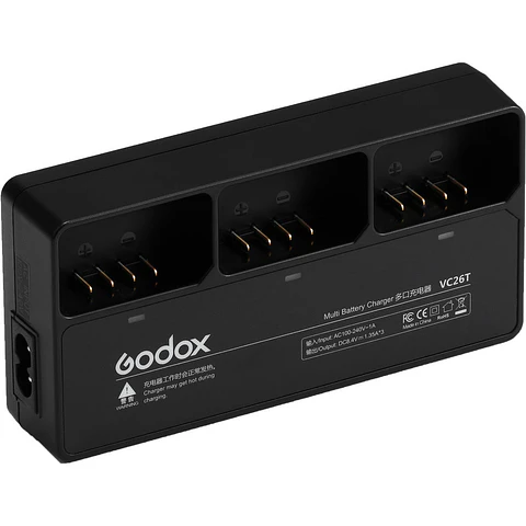 Cargador Multiple Godox VC26T - para Flash V1