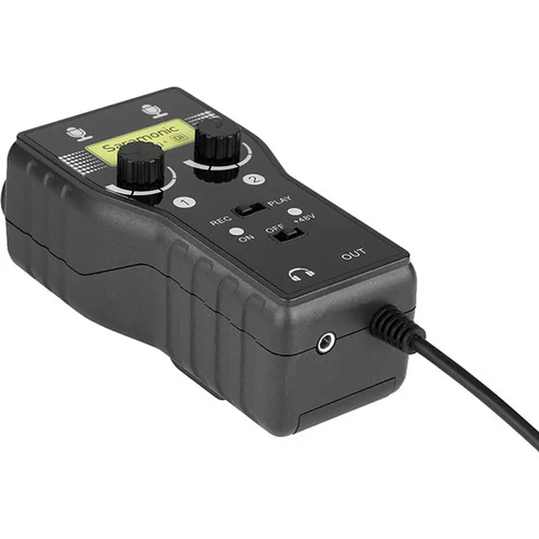 Interfaz de audio Saramonic SmartRig+ Di de 2 canales con entradas XLR, 1/4