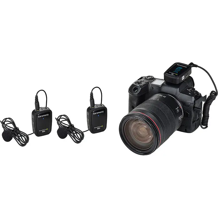 Micrófono inalámbrico Saramonic Blink 500 ProX B2R con 2 transmisores grabadores y receptor 9