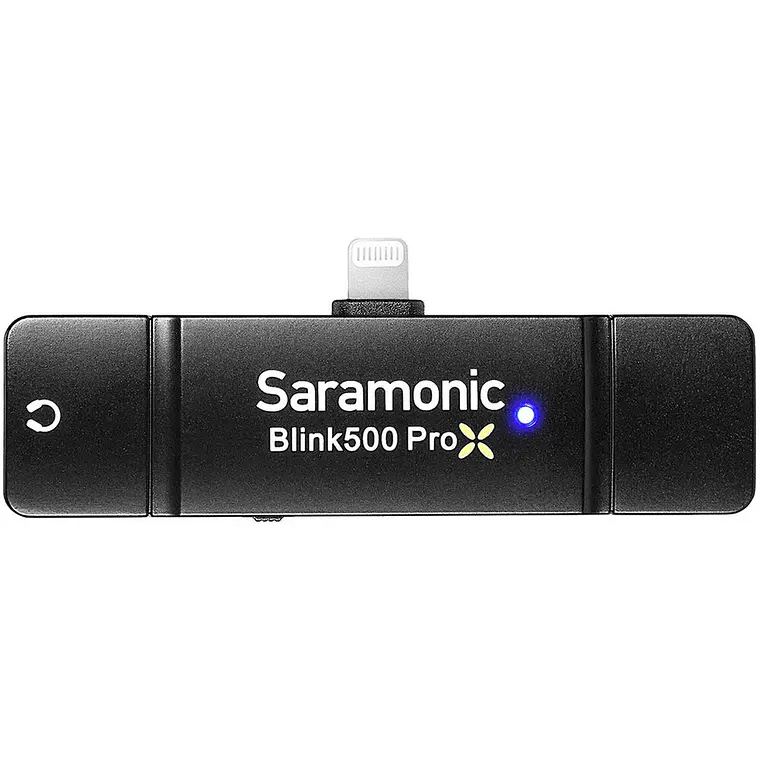 Micrófono inalámbrico Saramonic Blink 500 ProX B4 con 2 transmisores y receptor Lightning para iOS 4