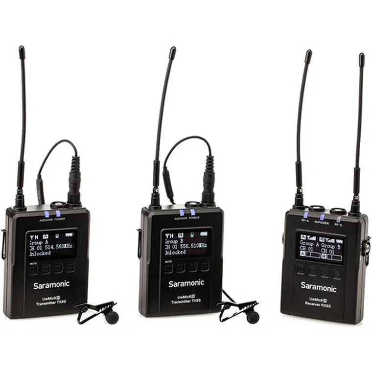 Sistema de micrófonos Saramonic UwMic9S KIT2 para 2 usuarios 1