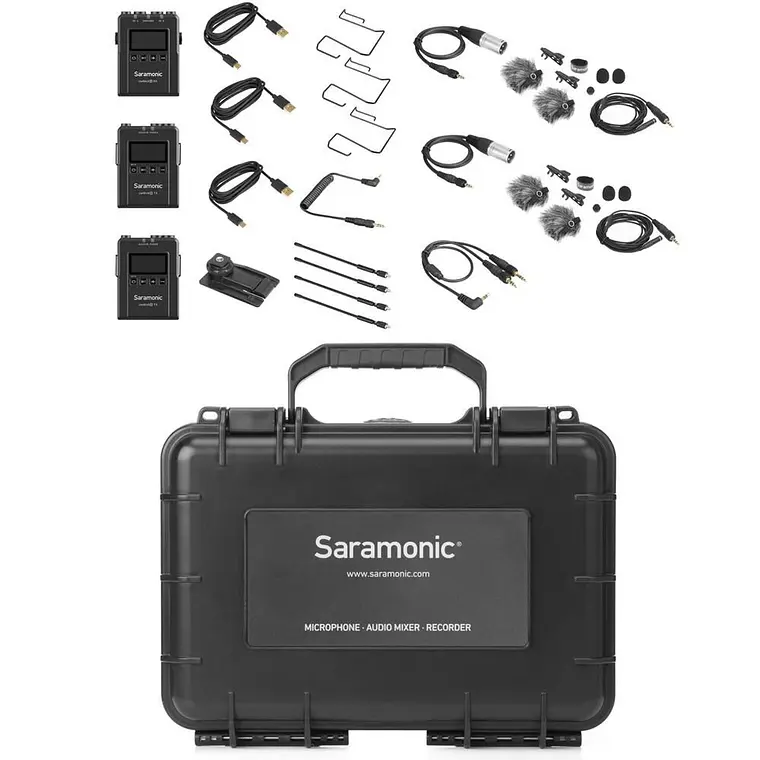 Sistema de micrófonos Saramonic UwMic9S KIT2 para 2 usuarios 8