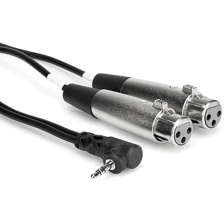 Cable en Y Hosa Tech 2 XLR hembra a mini plug estéreo 1