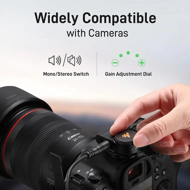Micrófonos Inalámbricos Maono Wave T5 para cámaras con case de carga 2