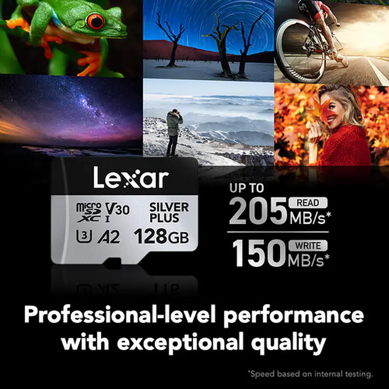 Memoria lexar 128GB MICRO SDXC SIL.PLUS UHS-I V30 6