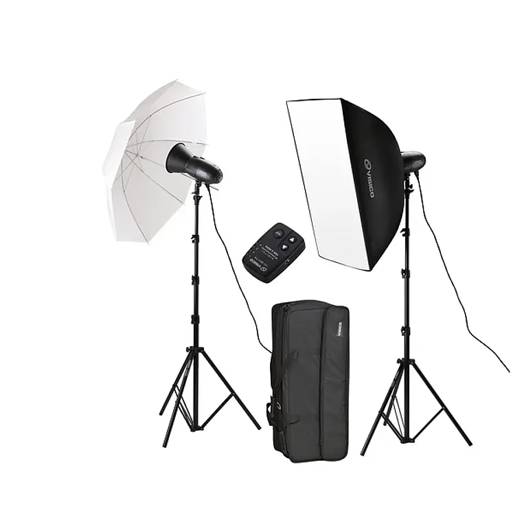 Kit de Iluminación de Estudio VISICO VL-400 II PLUS 1