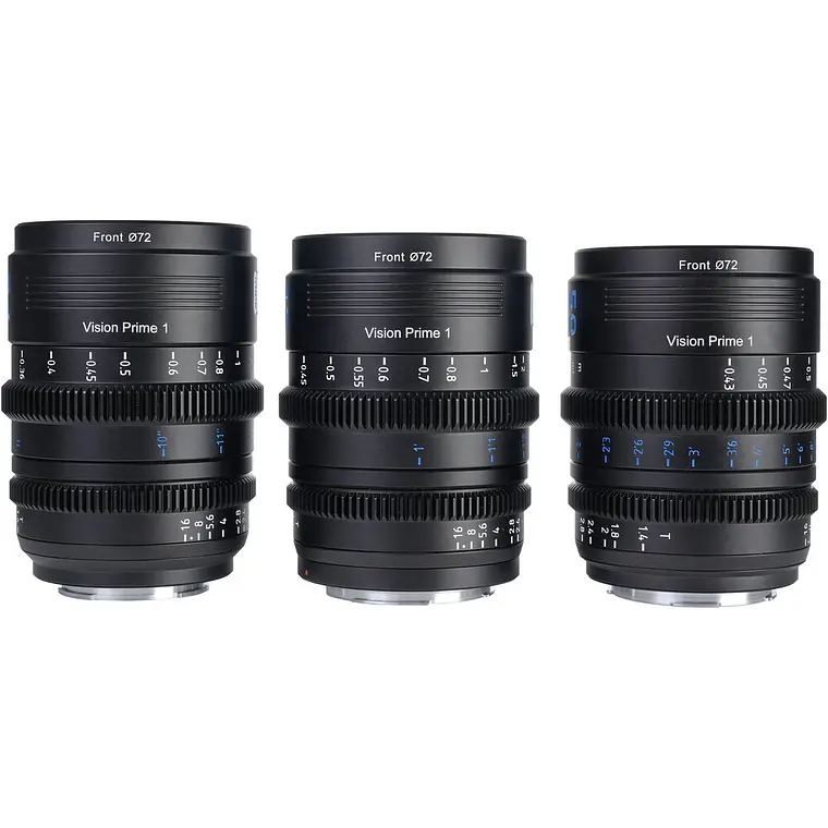 Kit de cine Sirui VP-1 Vision Prime T1.4 con 3 lentes 3