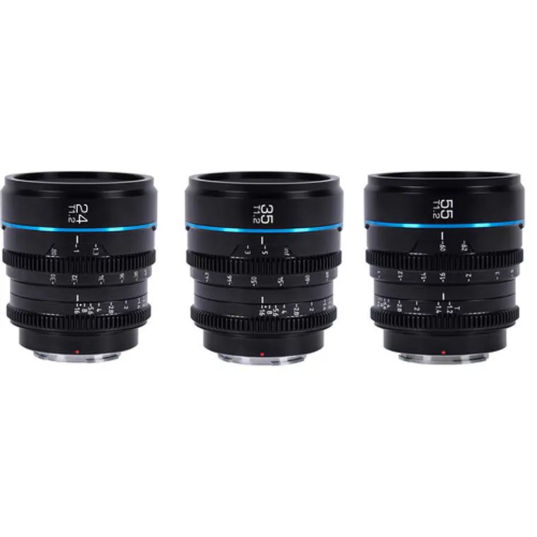 Kit de 3 lentes de cine Sirui Night Walker T1.2 S35 (Sony E) 4