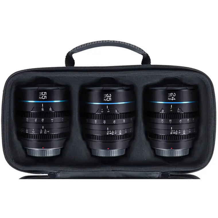 Kit de 3 lentes de cine Sirui Night Walker T1.2 S35 (Sony E) 3