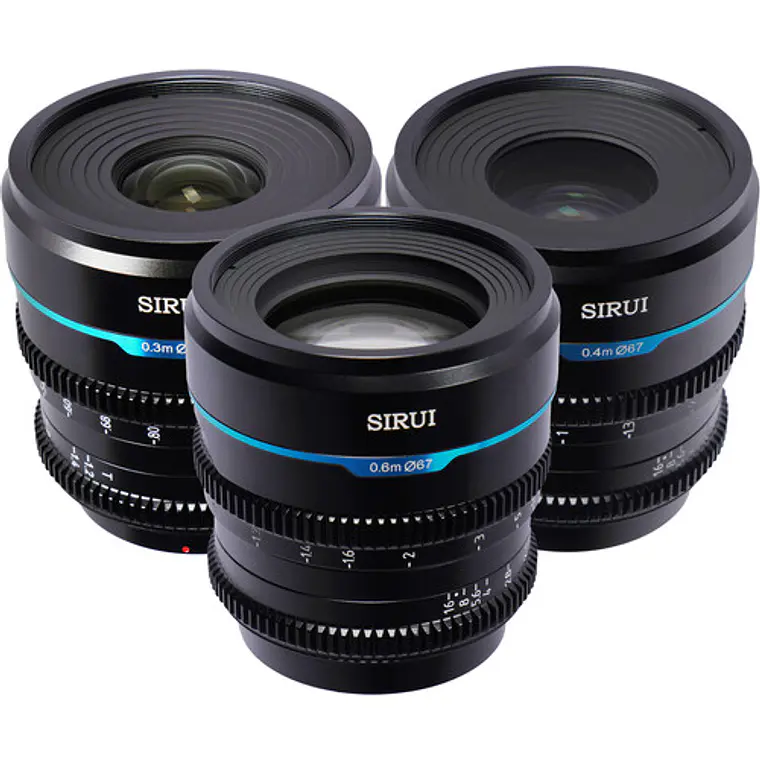 Kit de 3 lentes de cine Sirui Night Walker T1.2 S35 (Sony E) 5